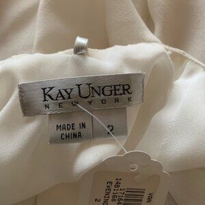 Kay Unger champagne color blouse. Size 2 Brand new with tags